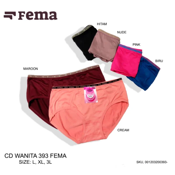 CD Wanita 393 FEMA Pilihan Warna