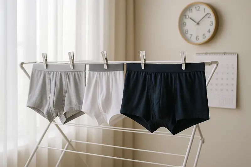 Dampak Pemilihan Pakaian Dalam Pria terhadap Kesehatan 2 Celana dalam pria dijemur
