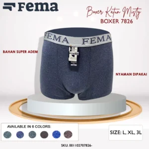 Celana Dalam Boxer Pria Katun Misty Sembur Halus 7826