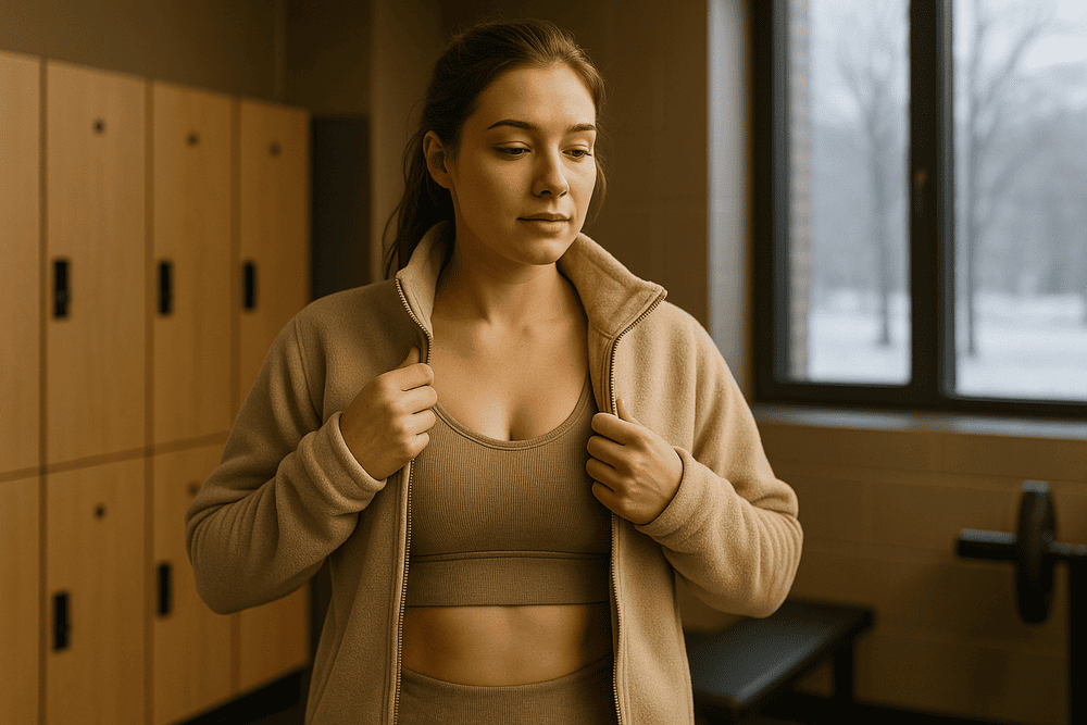 Cara Memilih Pakaian Dalam untuk Cuaca Dingin agar Tetap Hangat dan Nyaman 1 Gaya hangat di gym