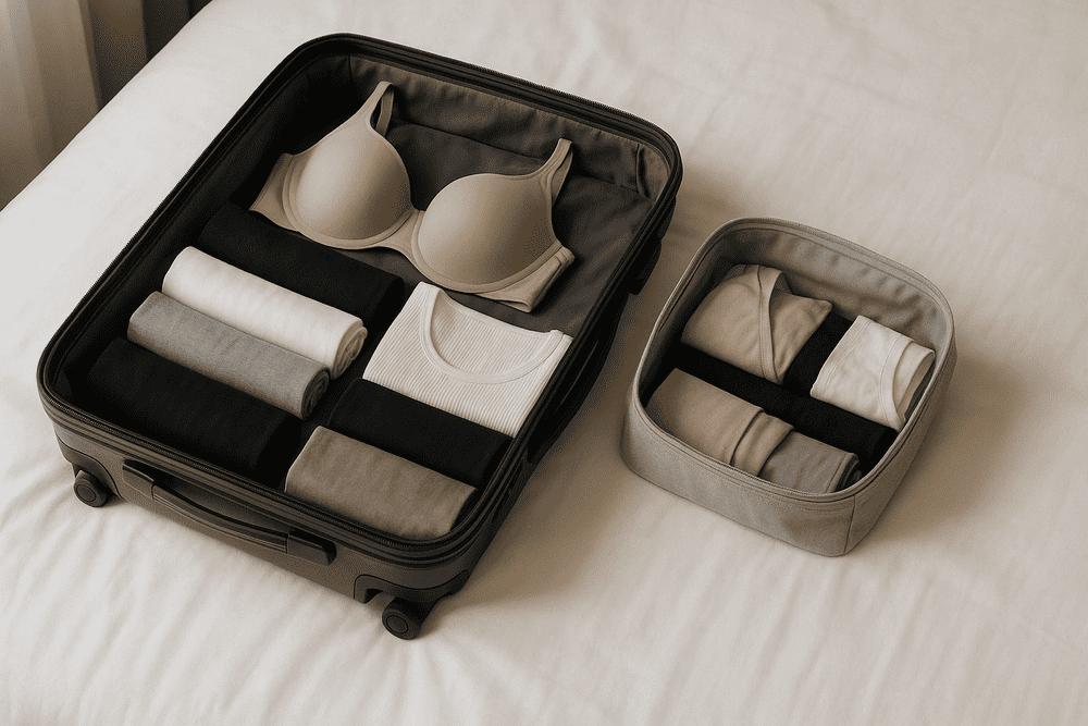 Tips Memilih Pakaian Dalam untuk Traveling agar Nyaman Sepanjang Perjalanan 1 Packing rapi untuk traveling