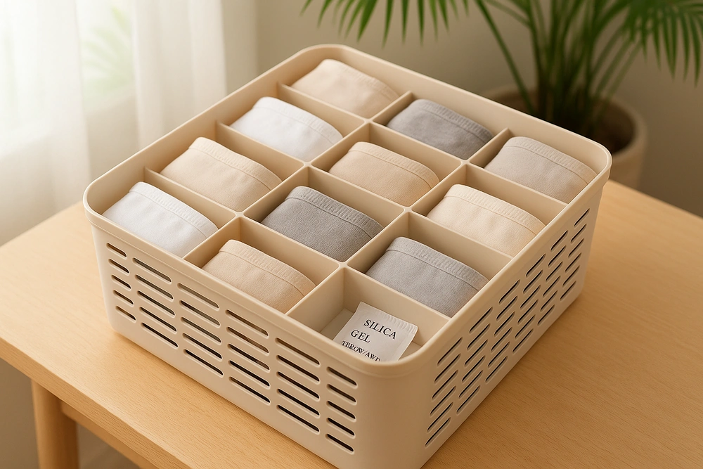 Mulai Awal Tahun dengan Merapikan Koleksi Underwear agar Lebih Higienis dan Tertata 1 Penyimpanan underwear rapi