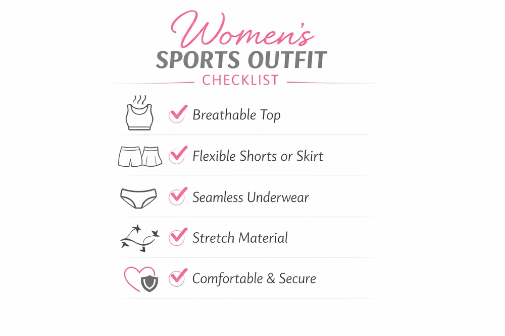 Outfit Padel yang Nyaman dan Stylish: Cara Mix & Match agar Tetap Bebas Gerak di Lapangan 2 Checklist outfit padel