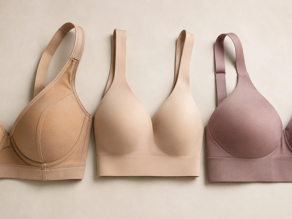 Sudah Pakai Berbagai Model Bra Tapi Lemak Pinggang Masih Terlihat? Ini Penyebab yang Sering Tidak Disadari 2 Contoh beberapa bra seamless