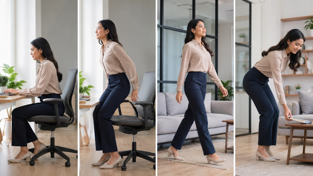 Celana Dalam Wanita Terasa Lembap dan Mudah Bergeser Saat Beraktivitas? Ini Pola Perubahan yang Jarang Disadari 3 Outfit nyaman untuk kerja