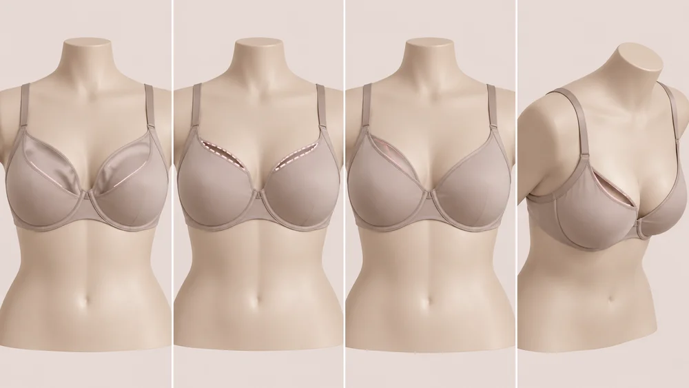 Cup Bra Longgar dan Menyisakan Celah? Jangan Langsung Turun Ukuran! 11 Posisi bra saat beraktivitas